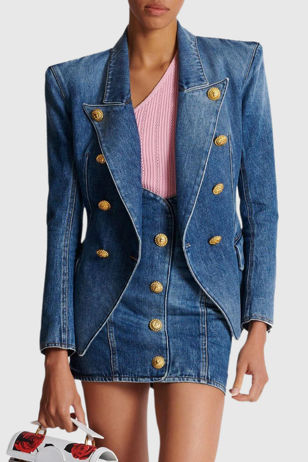 Brittia Button Denim Jacket