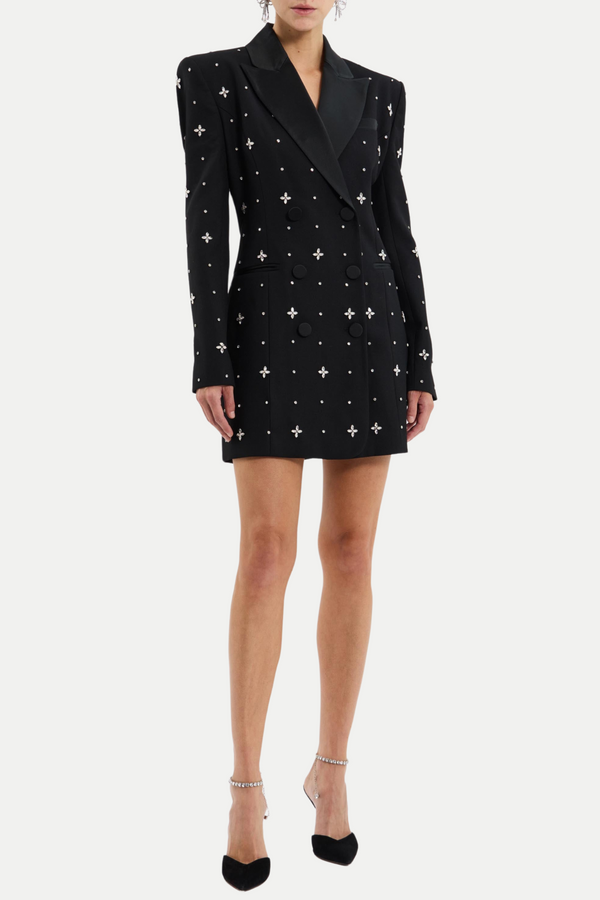 Cachi Diamante Embellished Blazer Mini Dress