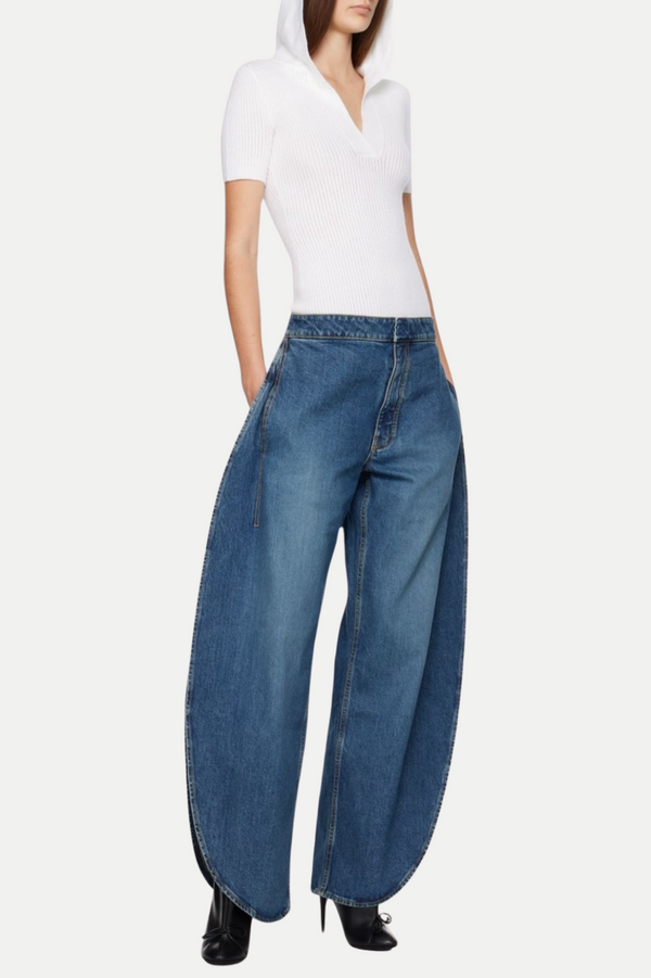 Erlinda Round Jeans - Blue