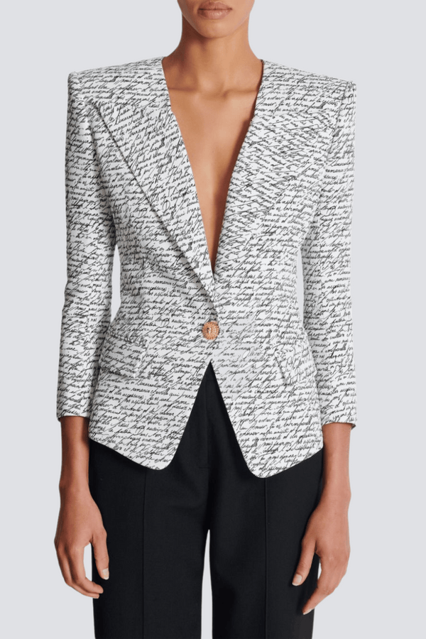 Faustine Print Blazer