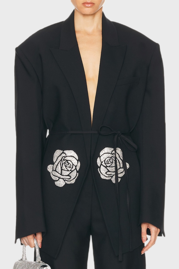 Griselda Rose Rhinestone Blazer