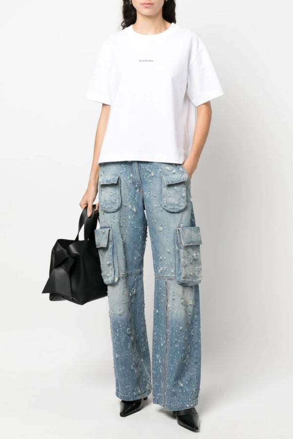 Loretta Distressed Cargo Jeans