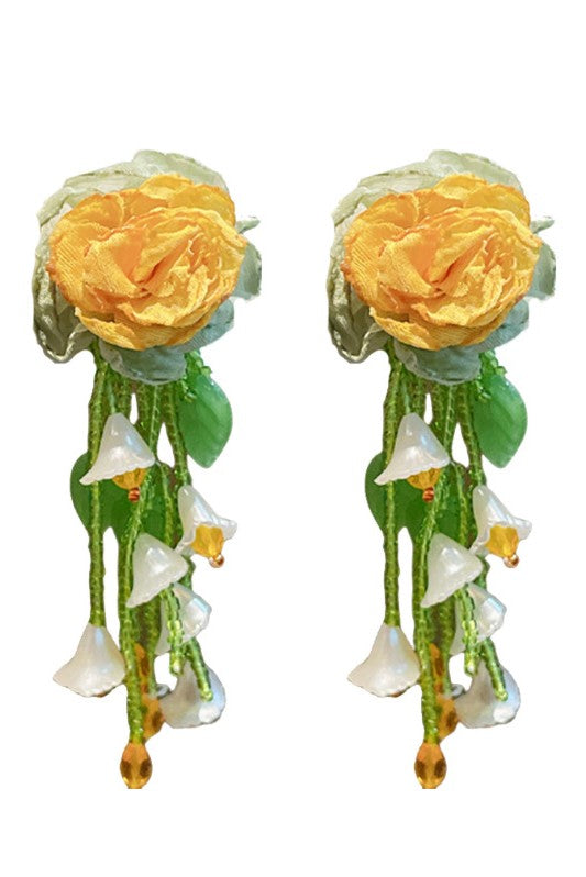 Makayla Floral Bead Earrings