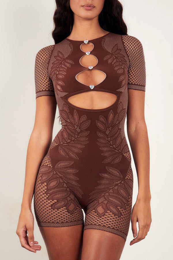 Milana Hollow Shapewear Playsuit