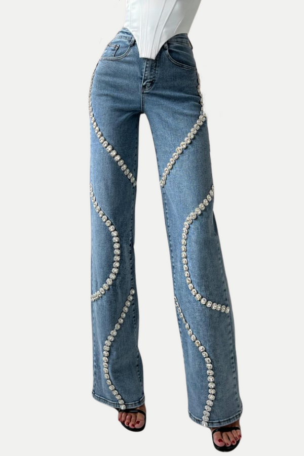 Rabia Rhinestone Jeans