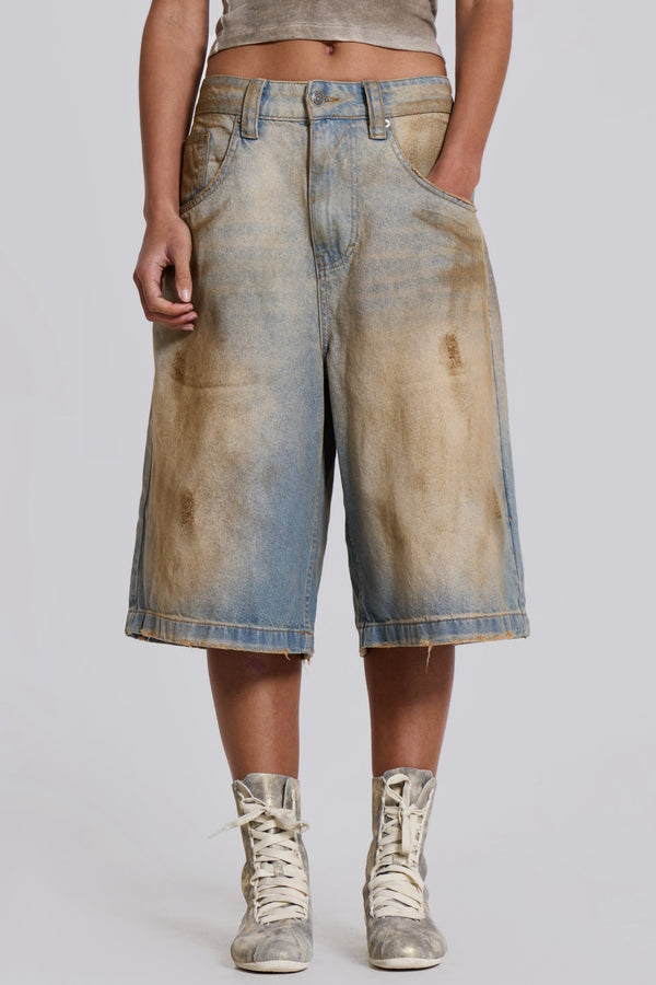 Raego Mud Wash Midi Jeans