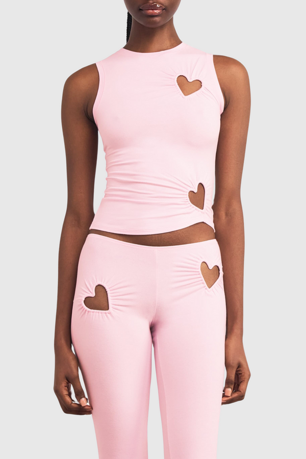 Shalita Heart Tank Top - Pink