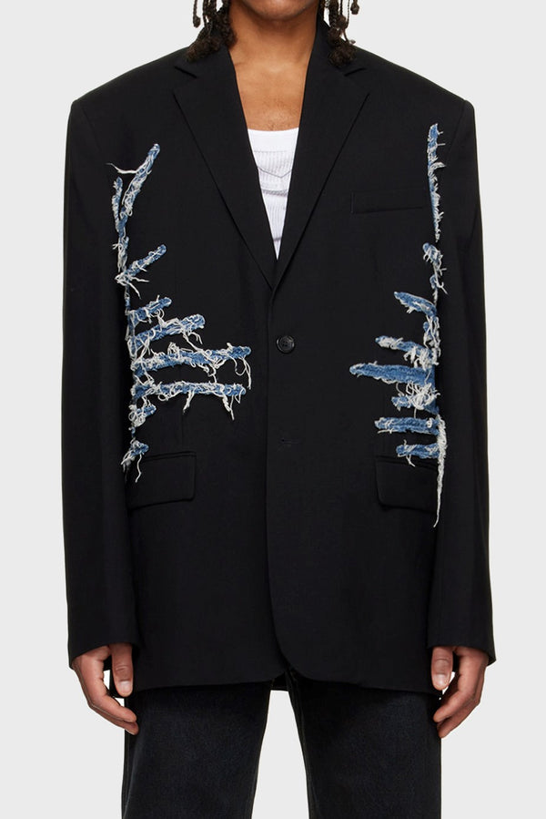 Simona Whisker Printed Blazer