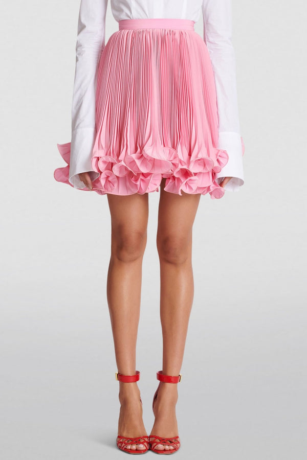 Sonnet Pleated Ruffled Mini Skirt