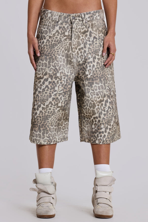 Veda Leopard Fade Shorts